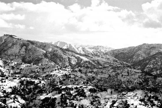 paysage sous la neige ( kabylie)